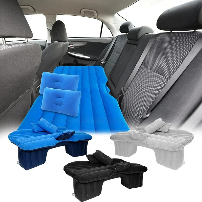 138x85cm Car Air Inflatable Travel Mattress Back Seat Bed Multifunctional Sofa Air Bed Pillow With Air Outdoor Camping Mat (image for) 138x85cm Car Air Inflatable Travel Mattress Back Seat Bed Multifunctional Sofa Air Bed Pillow With Air Outdoor Camping Mat